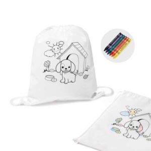 Sacola Tipo Mochila para Colorir SP52619