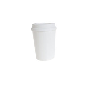 Copo de Café c/ Tampa Branco 350ml LT-460