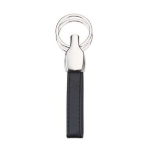 Chaveiro de Metal 2 Argolas com Couro 12048