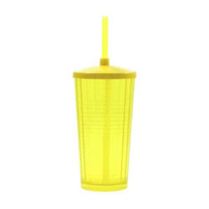 Copo Pixel 400 ml com Tampa e Canudo FAN19
