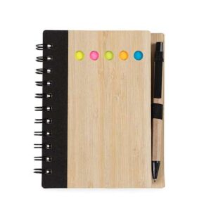 Bloco de Anotações Bambu com Caneta 13776