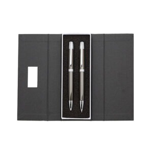 Conjunto Caneta e Lapiseira Metal ER181PAR-BCO