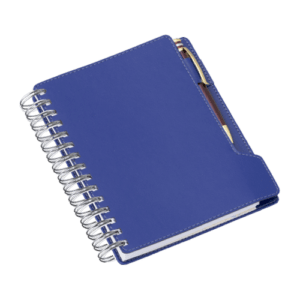 Agenda Wire-o de Mesa Azul c/ Bolsa Interna LG288L